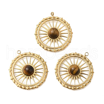 PVD Vacuum Plating 201 Stainless Steel Pendants STAS-C111-50G-1