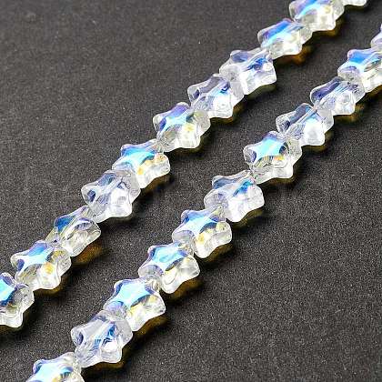 Transparent Glass Beads Strand X1-GLAA-F112-02I-1
