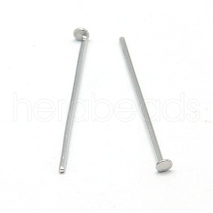 Non-Tarnish 316 Surgical Stainless Steel Flat Head Pins STAS-E023-0.6X30MM-P-1