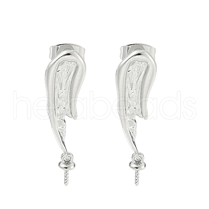 Brass Stud Earring Findings KK-M326-19P-1
