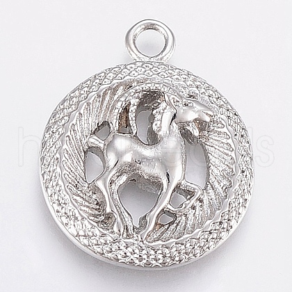 Non-Tarnish 304 Stainless Steel Pendants STAS-P193-063P-1