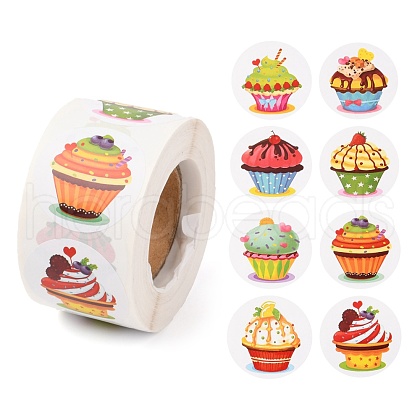 8 Styles Birthday Theme Paper Stickers X-DIY-L051-005A-1
