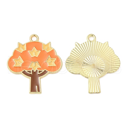 Alloy Enamel Pendants FIND-C037-11G-1
