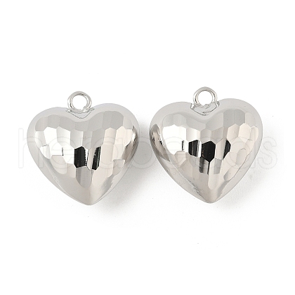 Heart Brass Pendants KK-M327-02C-P-1