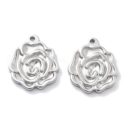 Anti-Tarnish 304 Stainless Steel Pendants STAS-R130-17P-1