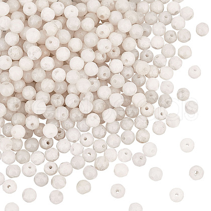 Olycraft 5 Strands Natural White Jade Beads Strands G-OC0003-34-1