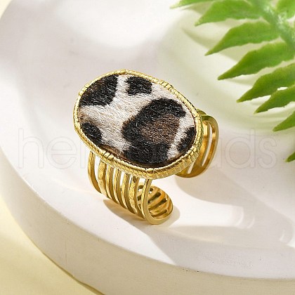 304 Stainless Steel Open Cuff Rings for Women RJEW-K248-14G-1