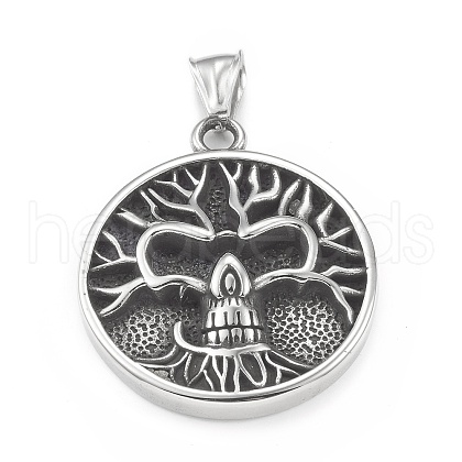 304 Stainless Steel Pendants STAS-G303-31AS-1