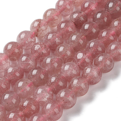 Natural Strawberry Quartz Beads Strands X-G-R435-03-A01-1