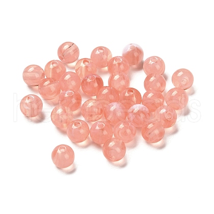 Imitation Jade Acrylic Beads MACR-G066-01C-1