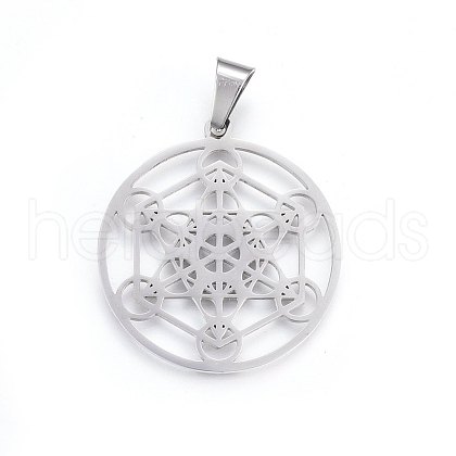 Non-Tarnish 304 Stainless Steel Pendants X-STAS-P209-19P-1