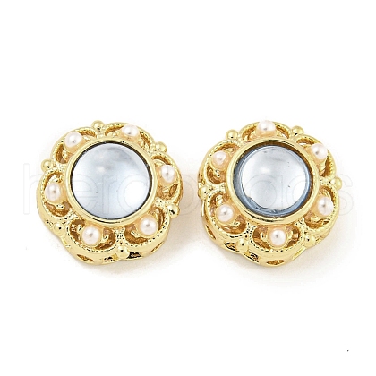 Hollow Brass Beads KK-Q820-36G-1