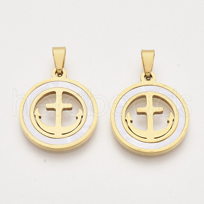 201 Stainless Steel Pendants STAS-N089-72G-1