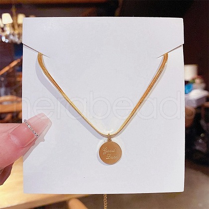 Stainless Steel Cable Chain Necklaces FS-WG30730-27-1