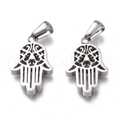 304 Stainless Steel Pendants STAS-Z006-03P-1