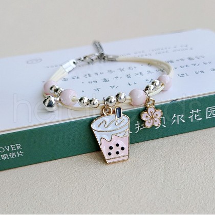 Cute Cartoon Alloy Enamel Multi-strand Charm Bracelets WG000A8-04-1
