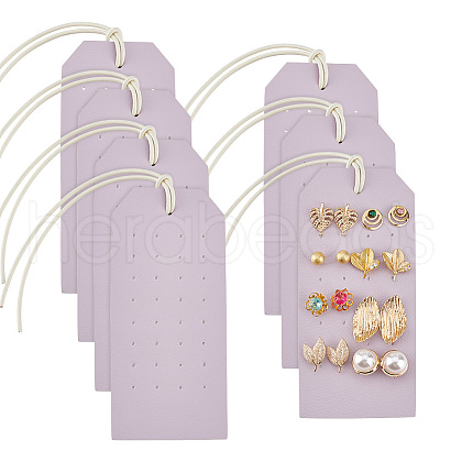 Imitation Leather Stud Earrings Organizer Holder AJEW-WH0505-32A-1