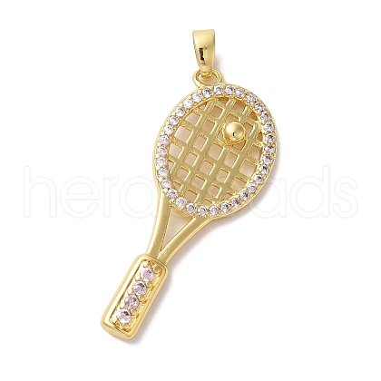 Brass Micro Pave Cubic ZircBrass Micro Pave Cubic Zirconia Pendants KK-S391-08G-02-1