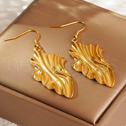 Elegant Stainless Steel Geometric Dangle Earrings For Daily Wear By Women PF0498-1