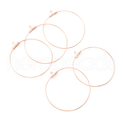 PVD Vacuum Plating 304 Stainless Steel Hoop Earrings STAS-T031-20-25mm-G-1-1