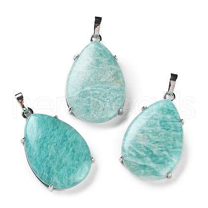 Natural Amazonite Pendants G-U002-01P-B-1