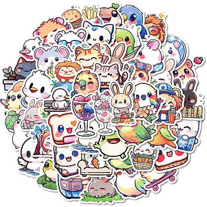 50Pcs Cartoon Animal Paper Sticker STIC-C012-01-1