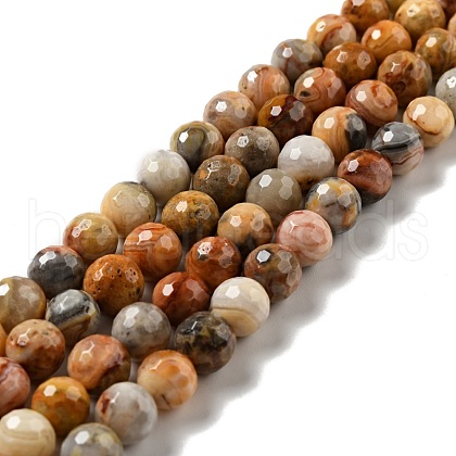 Natural Crazy Lace Agate Beads Strands G-E571-36B-1