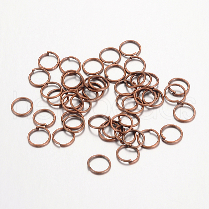 Iron Open Jump Rings IFIN-A018-7mm-R-NF-1