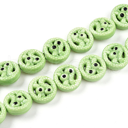 Handmade Porcelain Bead Strands PORC-N011-01A-1