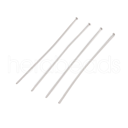 304 Stainless Steel Flat Head Pins X-STAS-Z089-03P-08-1