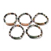 Natural Indian Agate Stretch Bracelets BJEW-F395-C01-1