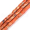 Dyed Synthetic Imperial Jasper Beads Strands G-P529-D01-A04-1