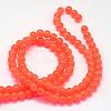 Baking Painted Imitation Jade Glass Round Bead Strands DGLA-Q021-6mm-32-3