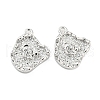 Brass Micro Pave Cubic Zirconia Pendants KK-E090-15P-1