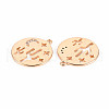 Brass Micro Pave Clear Cubic Zirconia Pendants KK-T062-164G-NF-2