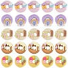 SUNNYCLUE 50Pcs 5 Styles Opaque Resin Imitation Food Cabochons RESI-SC0002-94-1
