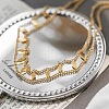 Rhombus Hollow Diamond 304 Stainless Steel Choker Necklaces FS-WGEDF7A-01-2