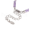 4Pcs 4 Style 304 Stainless Steel Butterfly Charm Bracelets Set BJEW-JB09319-4