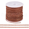 Brass Coated Iron Flat Cable Chains CH-TAC0007-02R-10