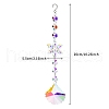 Snowflake Faceted Glass Suncatchers PW-WG24776-03-1