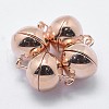 925 Sterling Silver Magnetic Clasps STER-F037-098RG-8mm-1