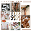   4 Roll 4 Colors 5M Hot Stamping Velvet Frayed Ribbon OCOR-PH0004-18-6