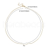 Brass Round Snake Chain Necklace for Men Women MAK-YW0001-09-4