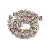 Handmade Foil Lampwork Beads Strands FOIL-S136-001C-2