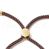 Half Finished Twisted Milan Rope Slider Bracelets FIND-G032-01G-07-6