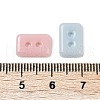 2-Hole Glass Buttons PORC-R010-06-3
