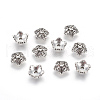 Tibetan Style Alloy Bead Caps X-TIBEB-A24621-AS-FF-2