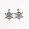 Tibetan Style Alloy Rudder Helm Pendants TIBEP-O009-08-1