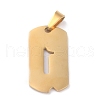 Ion Plating(IP) 304 Stainless Steel Pendants STAS-O127-D01-2