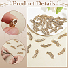   30Pcs Alloy Curved Tube Beads FIND-PH0022-67B-4